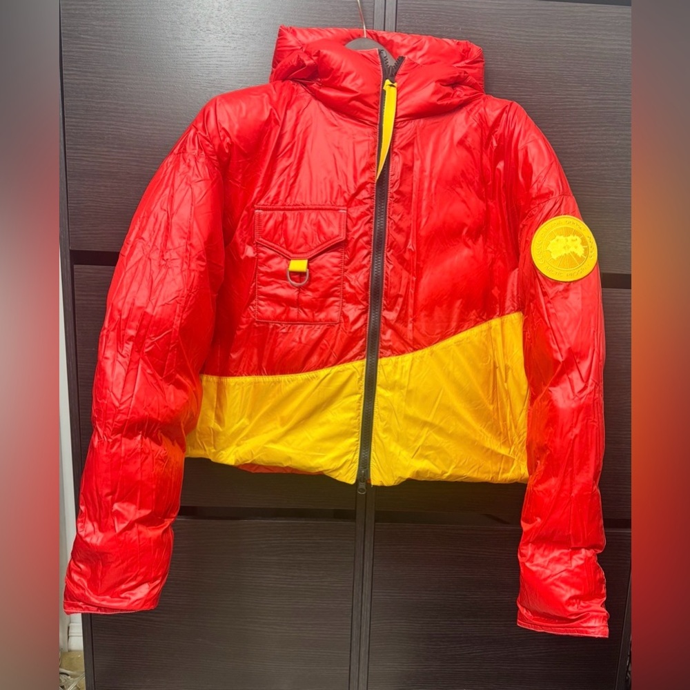 Canada Goose x Pyer Moss Crop Wave Reversible Down Puffer Jacket - Picture 11 of 16